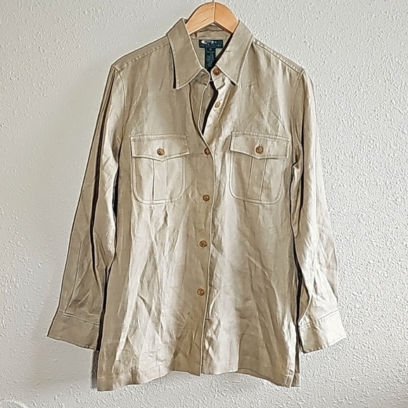Ralph Lauren Linen Blouse - Picture 1 of 6